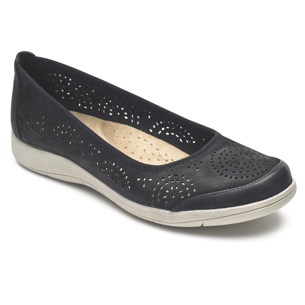 Slip-Ons Rockport Mujer Mexico - Daisey Ballet Negros - GUOSX8967